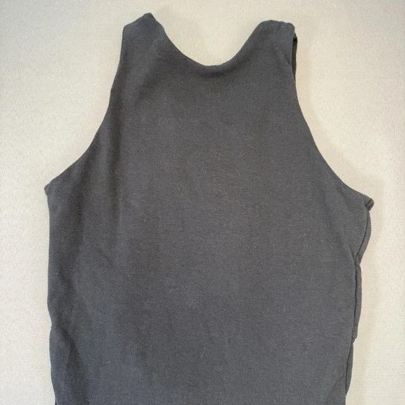 Abercrombie Fitch Crew Neck Black Bodysuit Women's Small Soft Stretch Keyhole - Picture 3 of 10